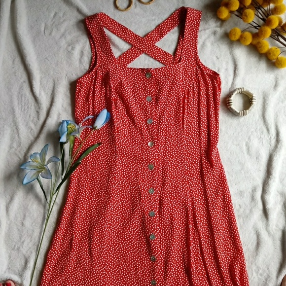 Vintage Dresses & Skirts - Vintage 90s Button Down Dress